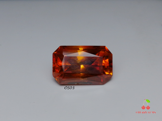 Natural Swiss Lab Certified Sphalerite: Sunset Blaze Jewel 7.37cts- OS03 (24)