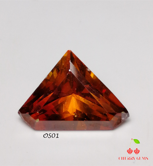 Natural Swiss Lab Certified Vivid Orange 4.95ct Natural Sphalerite Gemstone OS01 (24)