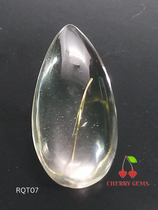 Natural Rutilated Quartz: Gold Vein Essence 19.6cts- RQT07 (24)