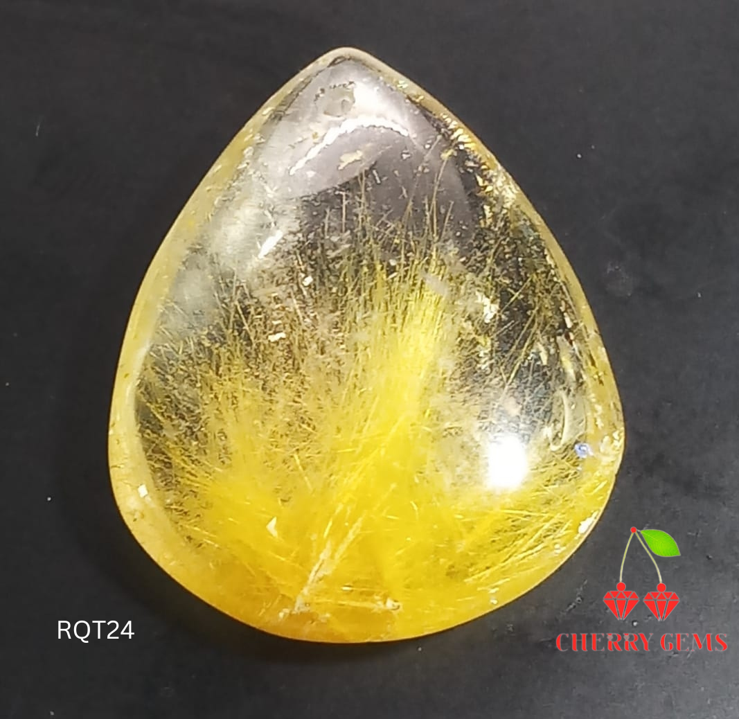 Natural Golden Rutilated Quartz: Radiant Elegance 19.5cts RQT24 (24)