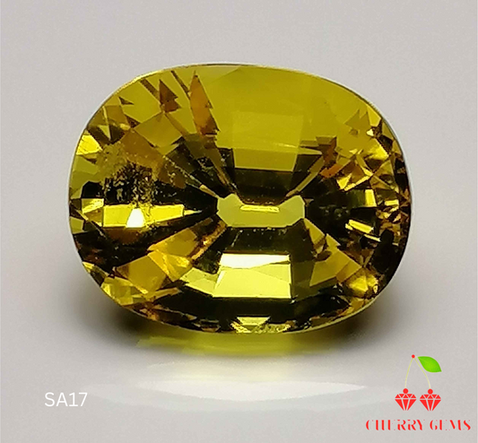 Natural Certified Yellow Sapphire 4.44ct- SA17 (24)