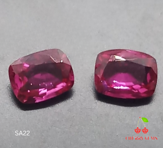 Natural Pair Sapphire: Fuchsia Fantasy 1.47cts- SA22 (24)