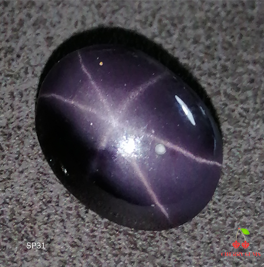 Natural Certified Star Spinel: Violet Starlight 4.4cts- SP31 (24)