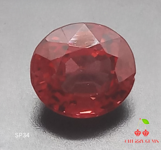 Natural Certified Red Spinel: Vermilion Spark 1.45cts- SP34 (24)