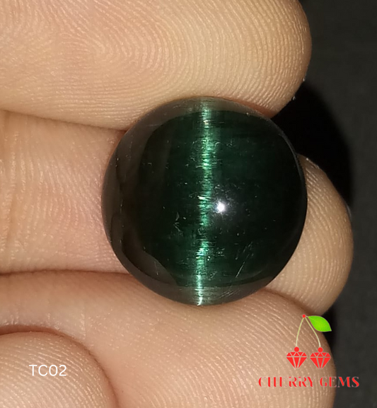 Natural Certified Tourmaline Catseye: Emerald Veil 8.28cts- TC02 (24)