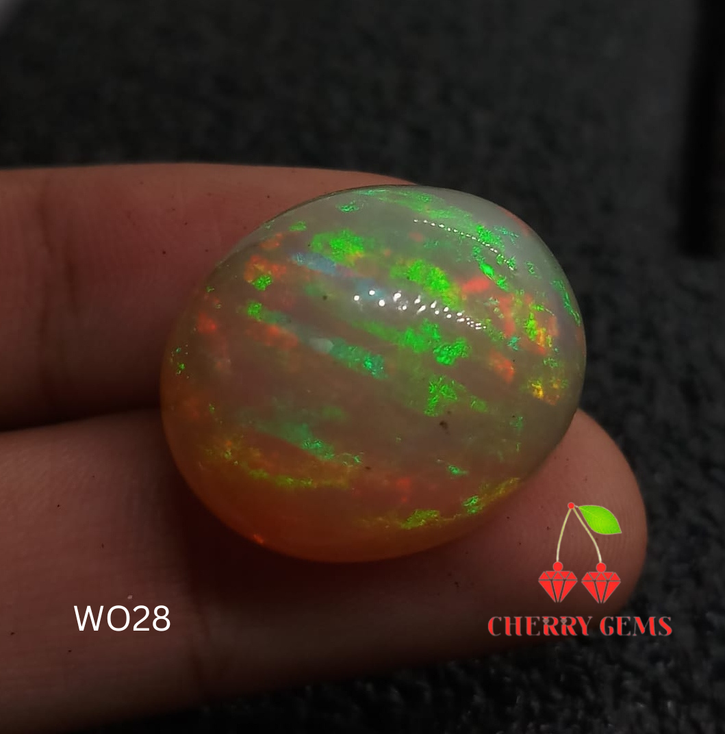 Natural Certified White Opal:  Glacial Mystery Stone 28.55cts- WO28 (24)