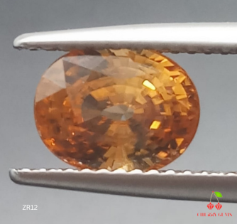 Natural Certified Yellow Zircon: Sunrise Splendor 3.34cts- ZR12 (24)