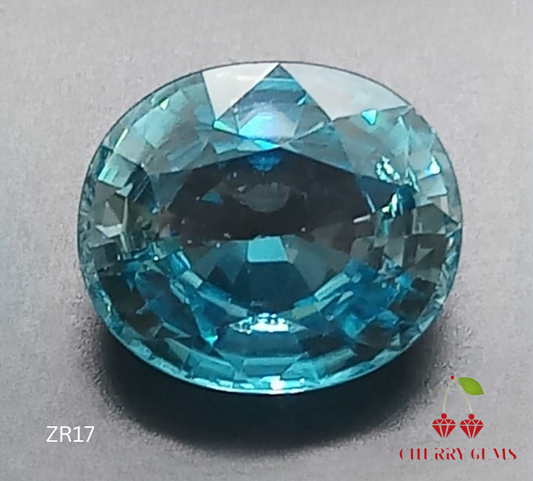 Natural Certified Zircon: Oceanic Breeze 5.48cts- ZR17 (24)