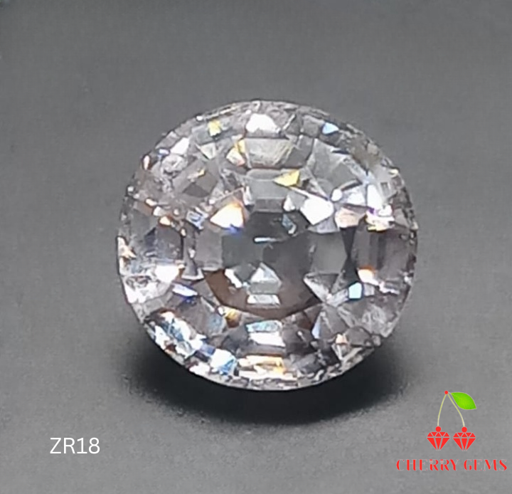 Natural Certified Colorless Zircon: Pure Radiance 4.39cts- ZR18 (24)