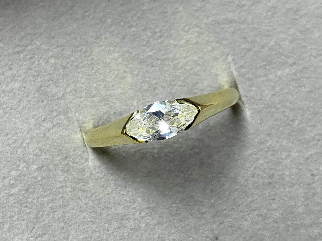 Elegant 2ct Marquise White Sapphire Eternity Ring