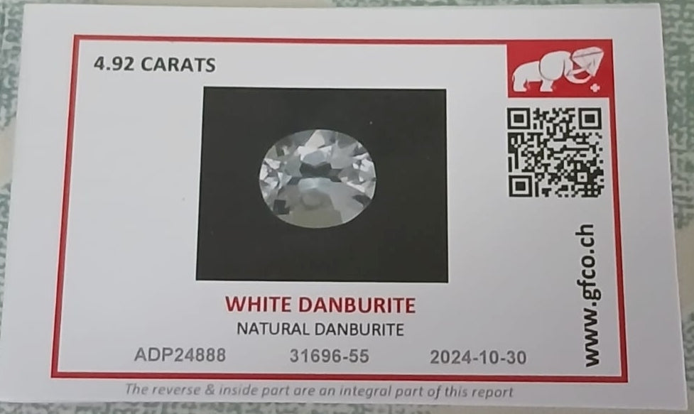 Natural Certified Danburite: Celestial Clarity 4.925cts- DA02 (24)