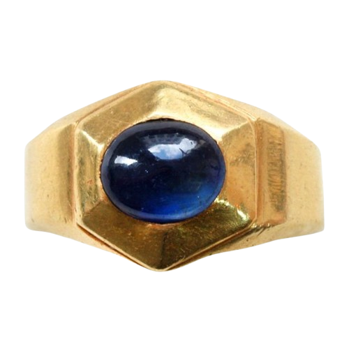 Hexa Sapphire Cabochon Ring