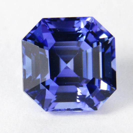 2.14 Cts of Stunning Natural Tanzanite, 7mm Asscher Cut Loose Gemstone from Tanzania/ 13/8/24