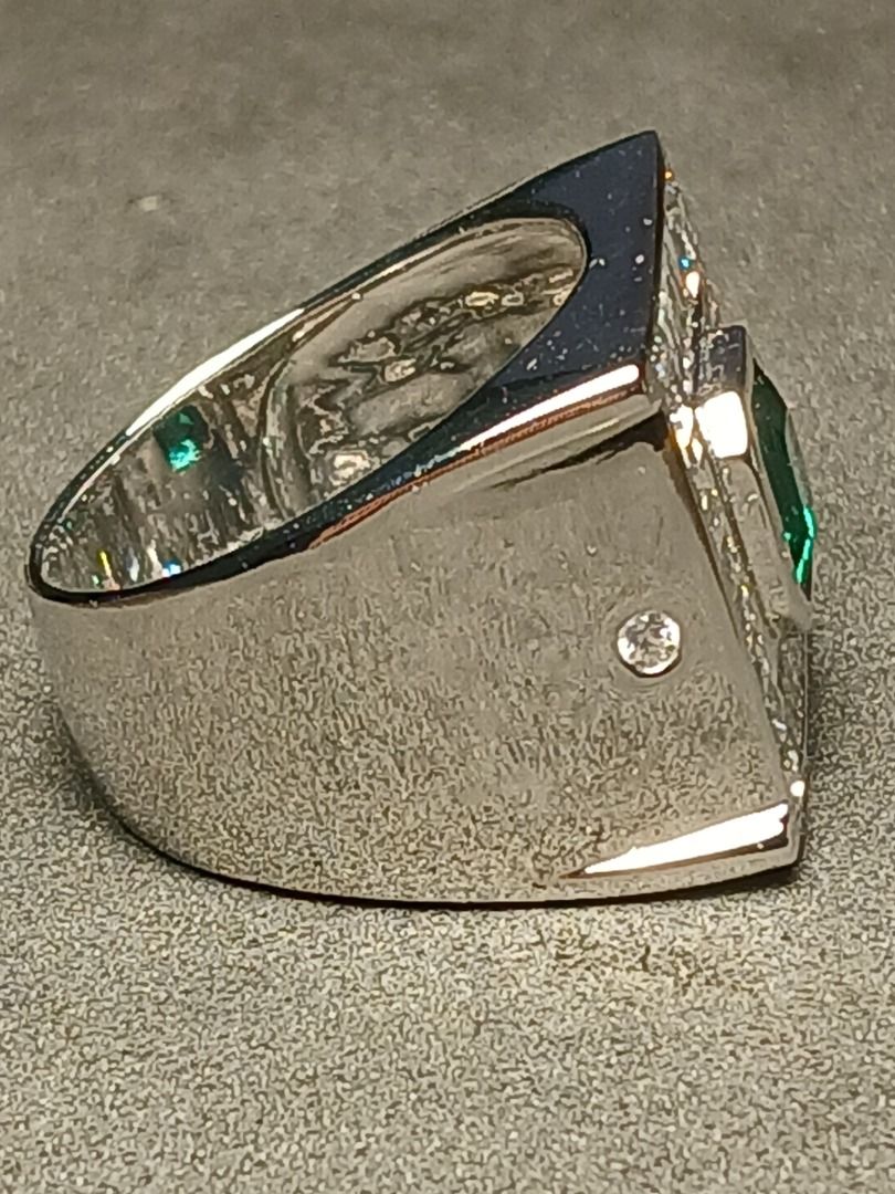 Custom Certified Emerald Ring 2.34cts
