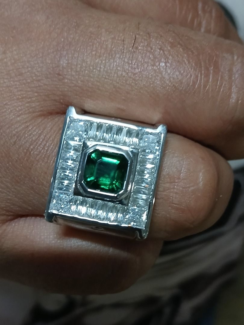 Custom Certified Emerald Ring 2.34cts