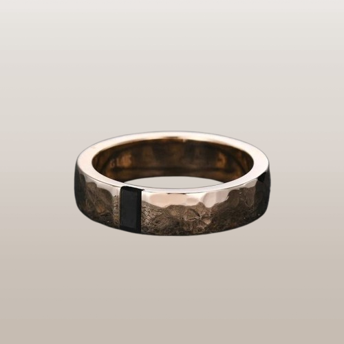 The Obsidian Edge Band Ring